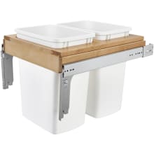Wood Classics 22-1/8" Wood Top Mount Pull Out Double Waste Containers