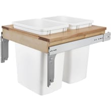 Wood Classics 22-3/4" Wood Top Mount Pull Out Double Waste Containers