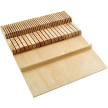 Wood Classics 22" Wood Trim to Fit Knife Block Drawer Organizer Insert