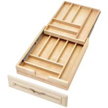Wood Classics 17-1/2" Pull Out Base Cabinet Two-Tier Replacement Drawer System (No Slides)