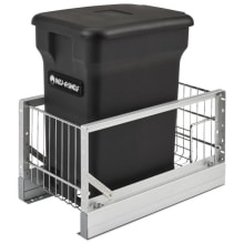 Contemporary 18" Aluminum Pull Out Compost Container with Soft Close