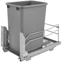 Modern 22-1/4" Steel Bottom Mount Pull Out Waste Container with Soft Close
