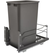 Modern 22-1/4" Steel Bottom Mount Pull Out Waste Container for Full Height Cabinets with Soft Close
