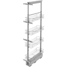 Modern 8-1/4" Adjustable Pantry System for Tall Pantry Cabinets with Soft Close