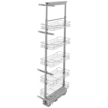 Modern 10-1/4" Adjustable Pantry System for Tall Pantry Cabinets with Soft Close