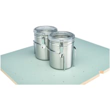 Wood Classics 6-1/2" Drop-In Chrome Cannisters for 4DPS Peg Boards