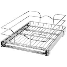 5WB Series 14-1/2 Inch Pull Out Cabinet Organizer Basket for 20 Inch Deep Cabinets