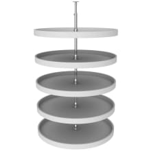Classic Plastic 5-Shelf 32" Full Circle Lazy Susan for Pantry Cabinets