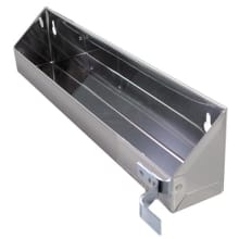 Sink Classics 16" Stainless Steel Tip-Out Tray with Stop - Hinges Sold Separately