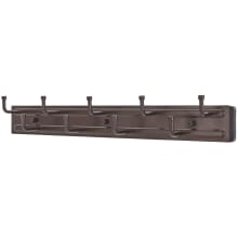 BRC Series 14 Inch Pull Out Belt and Tie Rack with 9 Hooks