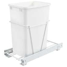 Classic 22-5/16" White Steel Pull Out Waste Container