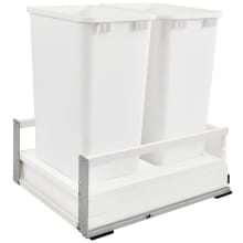 TWCSC 22-3/8" Tandem Pull Out Waste Container with Soft Close