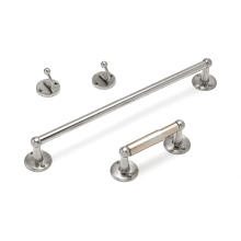Euro 4 Piece Bathroom Value Package with 18 Inch Towel Bar