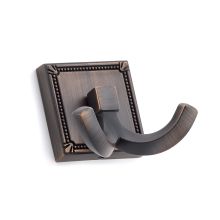 2-1/4 Inch Double Metal Coat Hook