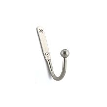 Richelieu T5611130 4-3/4 Triple Metal Coat Hook - Brass 