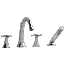 Edge Deck Mounted Tub Filler with Built-In Diverter – Includes Hand Shower