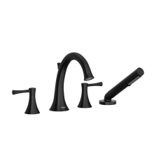 Edge Deck Mounted Tub Filler with Built-In Diverter – Includes Hand Shower