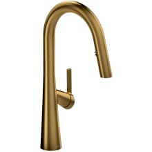 Ludik 1.6 GPM Single Hole Pull Down Kitchen Faucet