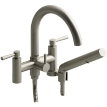 Pallace Deck / Floor Mounted Tub Filler with Built-In Diverter - Includes Hand Shower