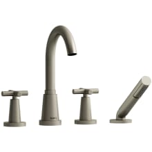 Pallace Deck Mounted Roman Tub Filler with Built-In Diverter - Includes Hand Shower
