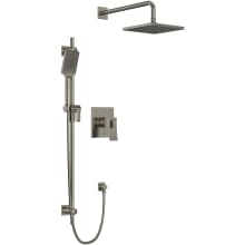 Zendo Shower System with Combined Thermostatic and Pressure Balance Technology and 3 Function Integrated Diverter