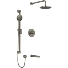 CS Shower System with Thermostatic and Pressure Balance Technology and 5 Function Integrated Diverter