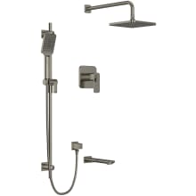 Equinox Shower System with Combined Thermostatic and Pressure Balance Technology and 5 Function Integrated Diverter