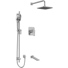 Fresk Shower System with Combined Thermostatic and Pressure Balance Technology and 5 Function Integrated Diverter