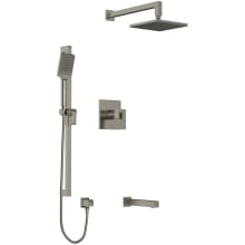 Kubik Shower System with Combined Thermostatic and Pressure Balance Technology and 5 Function Integrated Diverter