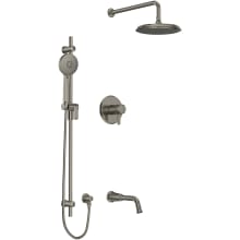 Momenti Shower System with Combined Thermostatic and Pressure Balance Technology and 5 Function Integrated Diverter