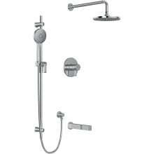 Paradox Shower System with Combined Thermostatic and Pressure Balance Technology and 5 Function Integrated Diverter