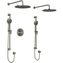 Edge Two Person Shower System with Combined Thermostatic and Pressure Balance Technology
