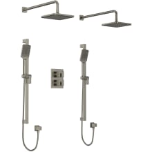Kubik Two Person Shower System with Combined Thermostatic and Pressure Balance Technology