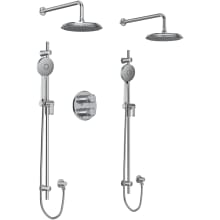 Momenti Two Person Shower System with Combined Thermostatic and Pressure Balance Technology