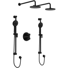Parabola Two Person Shower System with Combined Thermostatic and Pressure Balance Technology