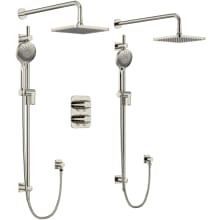 Salome Two Person Shower System with Combined Thermostatic and Pressure Balance Technology