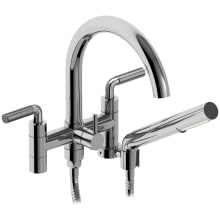 Riu Deck Mounted Tub Filler with Built-In Diverter - Includes Hand Shower