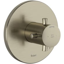 Edge Two Function Thermostatic Valve Trim Only with Single Cross Handle and Integrated Diverter - Less Rough In