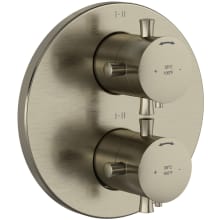Edge Six Function Thermostatic Valve Trim Only with Dual Cross Handles and Integrated Diverter - Less Rough In