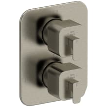 Equinox Six Function Thermostatic Valve Trim Only with Dual Lever Handles and Integrated Diverter - Less Rough In