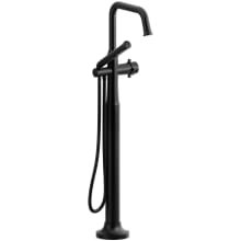 Momenti Floor Mounted Tub Filler with Built-In Diverter - Includes Hand Shower