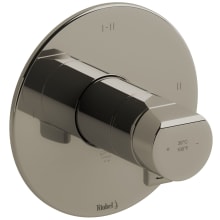 Parabola Three Function Thermostatic Valve Trim Only with Single Knob Handle and Integrated Diverter - Less Rough In
