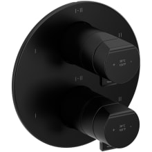 Parabola Six Function Thermostatic Valve Trim Only with Dual Knob Handles and Integrated Diverter - Less Rough In