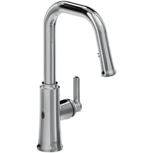 Trattoria 1.5 GPM Single Hole Pull Down Kitchen Faucet with Boomerang, Duralock, and Reflex Technology