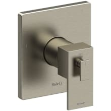 Kubik Three Function Thermostatic Valve Trim Only with Single Lever Handle and Integrated Diverter - Less Rough In