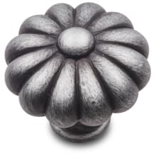 Large Melon 1-1/2" Solid Brass Flower Designer Mushroom Cabinet Knob / Drawer Knob