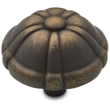 Large Petal 1-1/2 Inch Mushroom Cabinet Knob