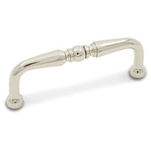 Barrel 3" Center to Center Solid Brass Traditional Cabinet Handle / Drawer Pull