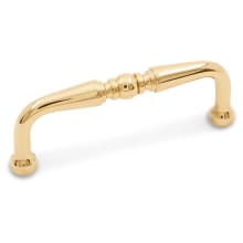 Barrel 3" Center to Center Solid Brass Traditional Cabinet Handle / Drawer Pull