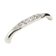 Palermo 5" Center to Center Contemporary Farmhouse Arch Cabinet Pull / Drawer Pull with Etched Scroll Design